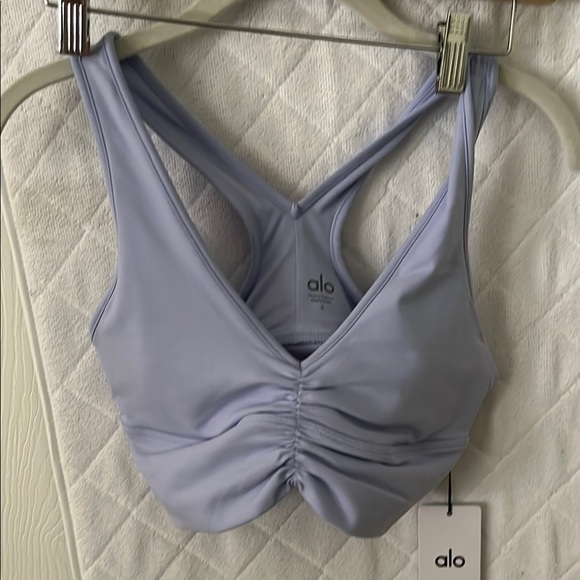 ALO Yoga Other - ALO Yoga Lavender Ruched Racerback Sports Bra